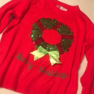 Festive Red Holiday Sweater